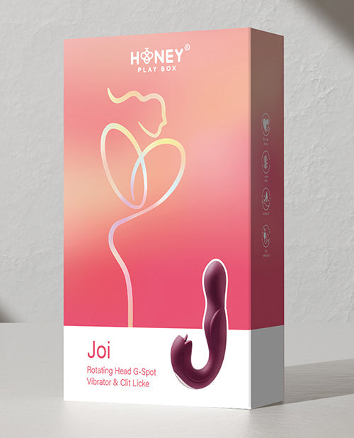 Joi Pro Vibrador Giratorio de Clítoris y Punto G con Control Remoto - Morado