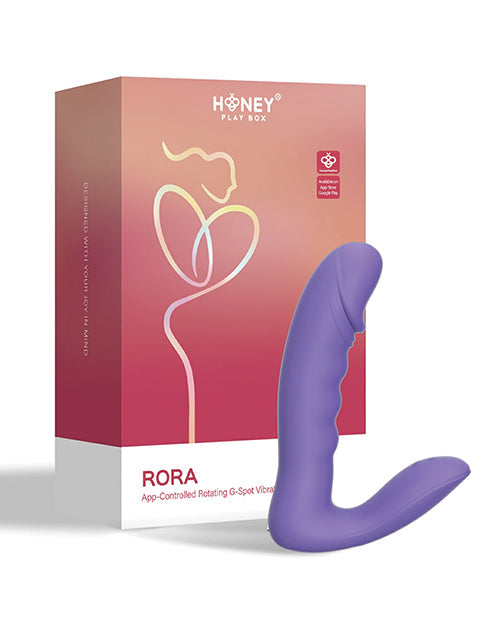 Vibreur RORA contrôlé par application | Vibreur G-spot rotatif | Vibreur clitoridien violet | Meilleur vibreur pour femme