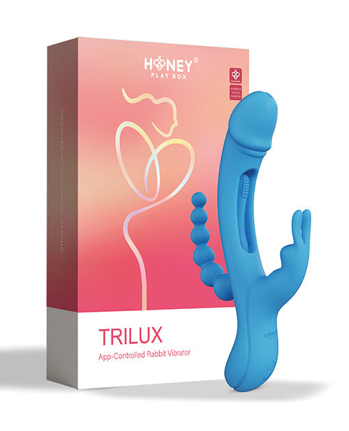 Trilux 4X G Spot Vibrator | Kinky Finger Rabbit Vibrator avec perles anales | Blue Clit Vibrator | Meilleur vibrateur pour femme