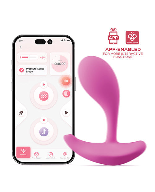 Vibreur Oly 2 avec capteur de pression, contrôle via application, pour clitoris et point G - Rose