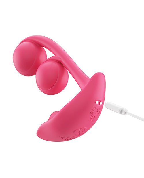 Vibrador de clítoris y punto G Melody Twin Balls - Rosa