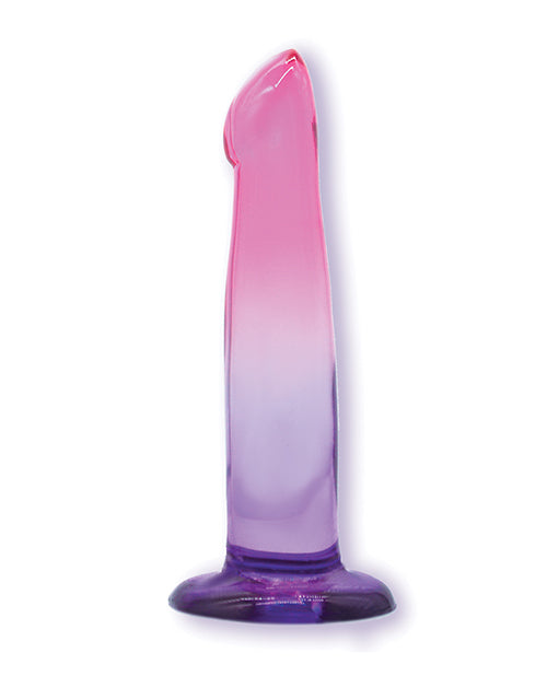 Gode réaliste en gelée Shades | Gros gode TPR dégradé de 6 pouces | Petit gode violet-rose