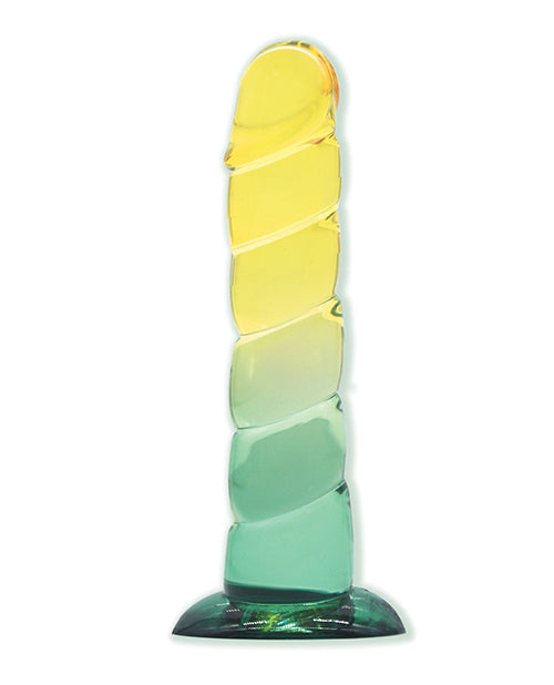 Vibreur Shades Jelly Swirl de 18 cm | Vibreur réaliste en TPR avec dégradé | Petit vibreur à ventouse