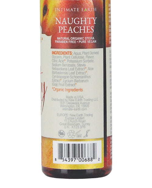 Intimate Earth Lubricante de Sabores Naturales Deslizante - 60 ml Melocotones Traviesos