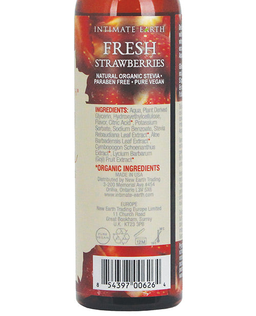 Intimate Earth Lubricante de Sabores Naturales - 120 ml Fresas Frescas