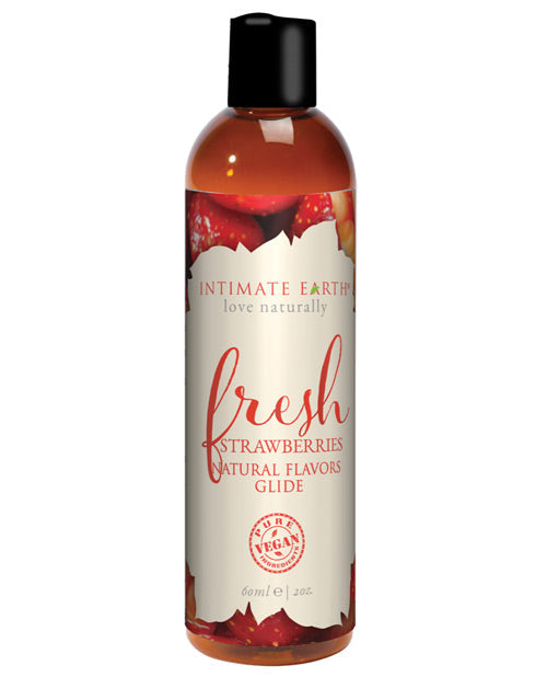 Intimate Earth Lubricante de Sabores Naturales - 60 ml Fresas Frescas