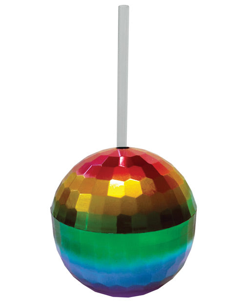 Gobelet Boule Disco Arc-en-ciel - 355 ml