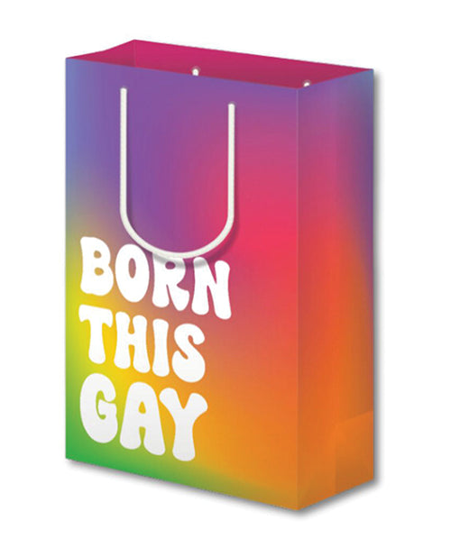 Bolsa de regalo grande "Nacido Gay"