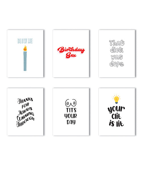 Pack diario de tarjetas de felicitación atrevidas - Paquete variado de 6