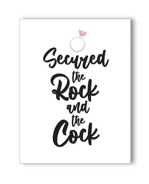 Tarjeta de felicitación de despedida de soltera Rock Cock