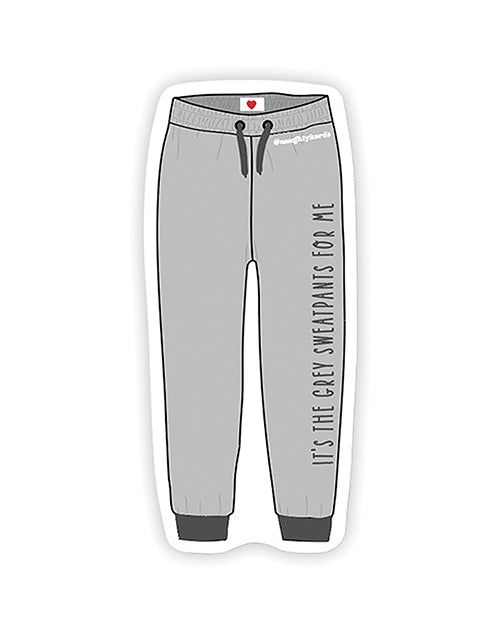 Calcomanía Traviesa de Sudaderas Grises - Paquete de 3