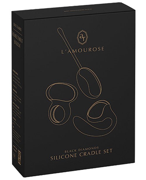 Lamourose Paramour Cunas de silicona - Negro