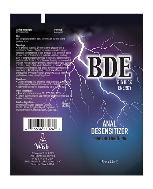 BDE Desensibilizador Anal - 42.5 g