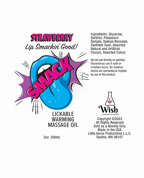 Huile de massage chauffante Smack - 59 ml Tropicale
