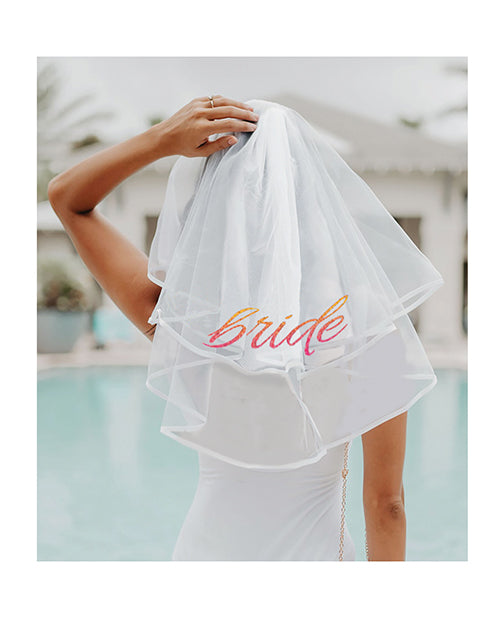 Velo de novia Glitterati - Oro rosa/Blanco
