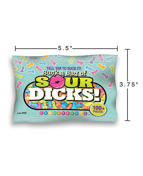 Sucez un sachet de zizis aigres - Sachet de 100 pcs