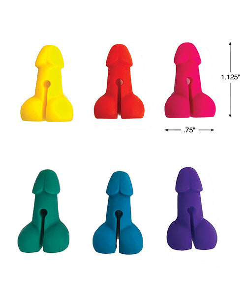 Marqueurs de cocktails super amusants - Lot de 6