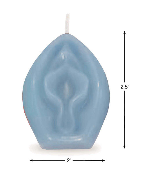 Vela con forma de vagina de Eden - Azul - Vainilla