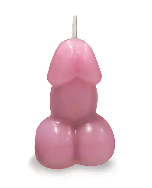 Vela con forma de pene de Edén - Rosa - Vainilla