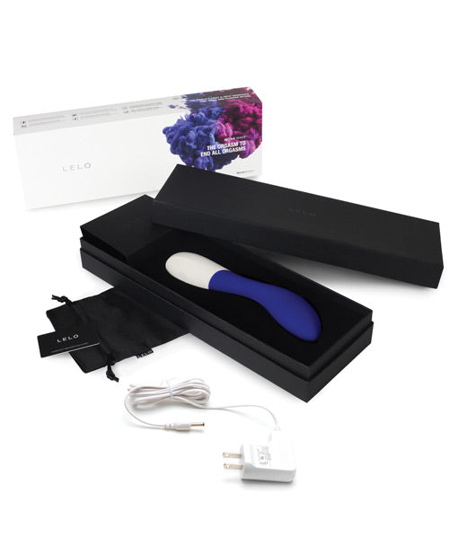 Vibromasseur LELO | Vibromasseur Point G | Vibromasseur en silicone Mona Wave | Bleu Nuit Étanche | Meilleur Vibromasseur pour Femmes