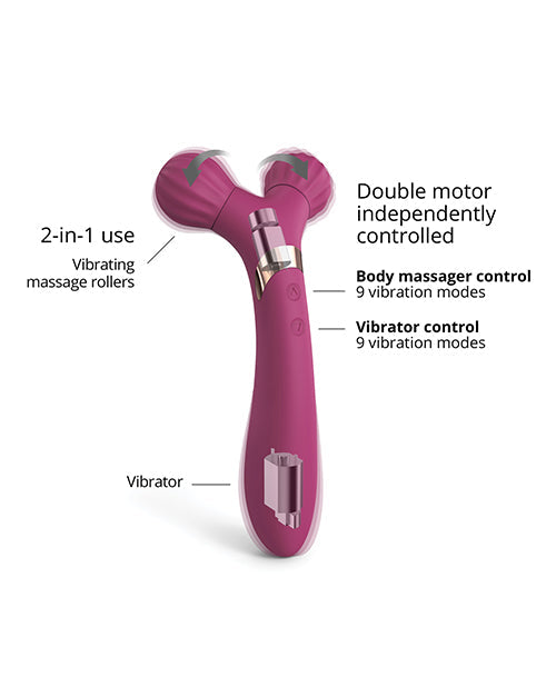 Vibromasseur à Fourche Love to Love Fireball - Prune Étoile