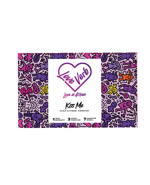 Love Verb Kiss Me Clit Tickler con infusión de cobre - Lila