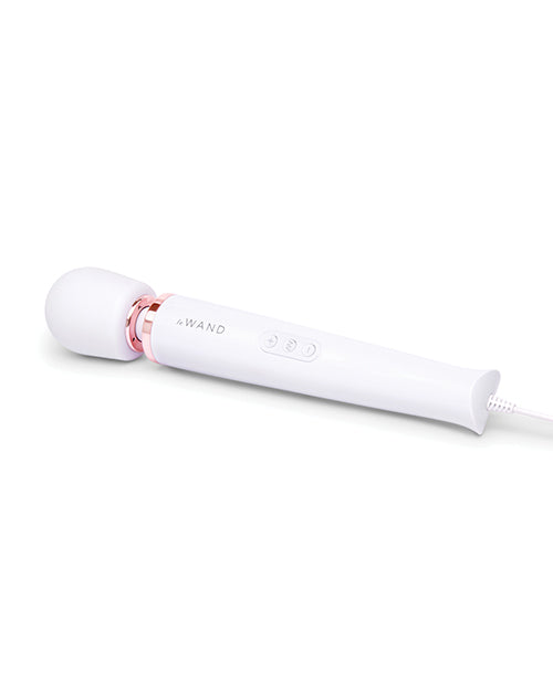 Le Wand Masajeador Vibrador Potente de Enchufe - Blanco