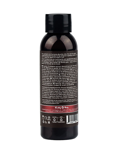 Aceite Corporal y de Masaje Earthly Body - 2 oz Almizcle de Cachemira