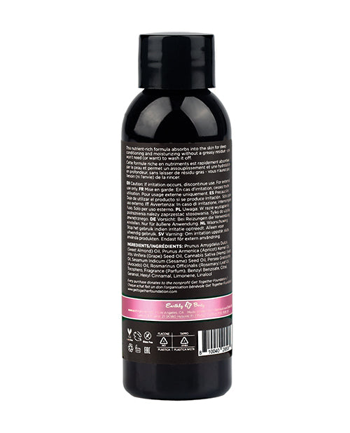 Huile de massage et corporelle Earthly Body - 2 oz Baies de Zen et Rose