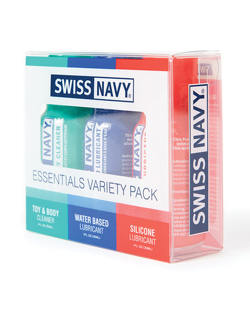 Swiss Navy Essentials Paquete Surtido de 3 - 1 oz