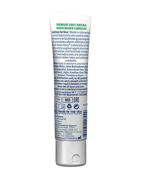 Lubrifiant naturel Swiss Navy Naked - 10 ml