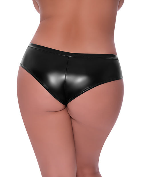 Club Candy Pantalón Corto Niño Tiro Bajo Entrepierna Abierta Negro QN