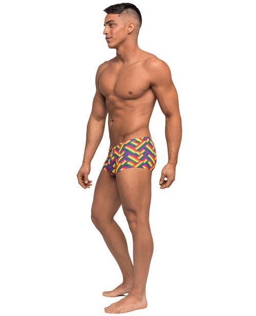 Pride Fest Contoured Pouch Mini Short Arco Iris G