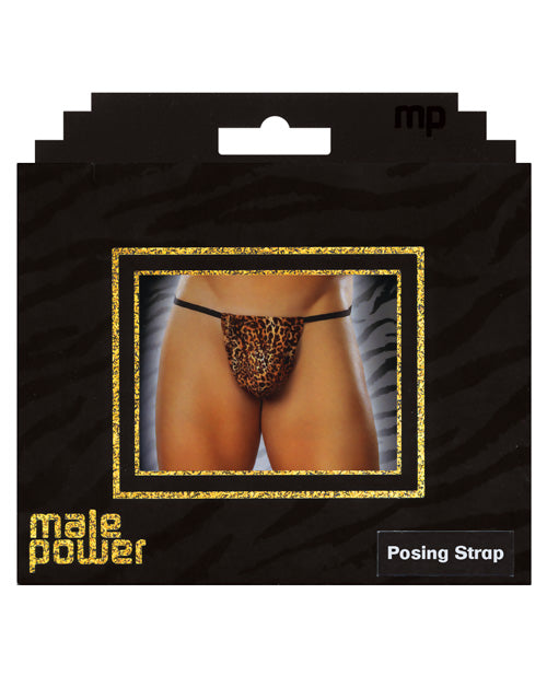 Caleçon ficelle à imprimé animal pour homme, taille unique