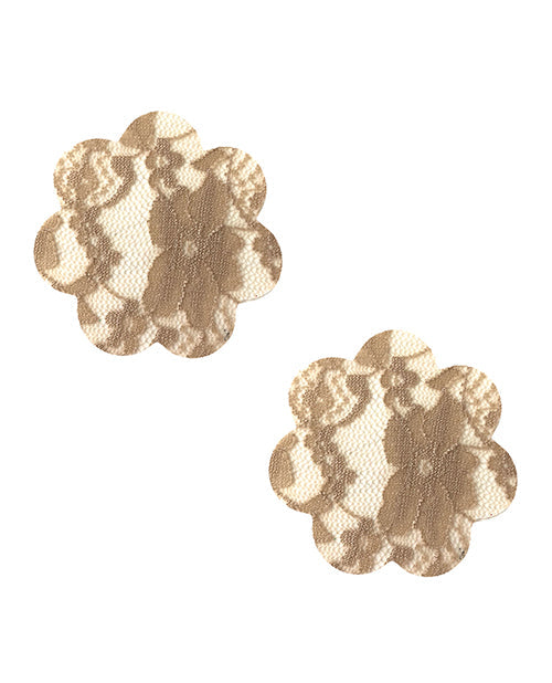 Paillettes en dentelle Neva Nude en forme de fleur - Nude Taille unique