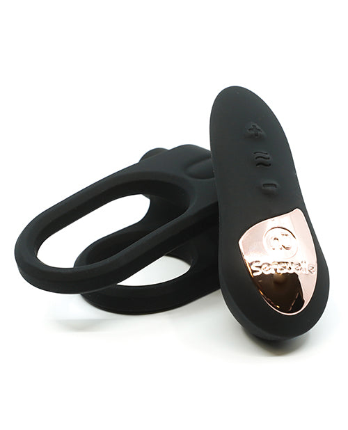 Nu Sensuelle Anneau Bullet avec télécommande en silicone XLR8 Turbo Boost - Noir