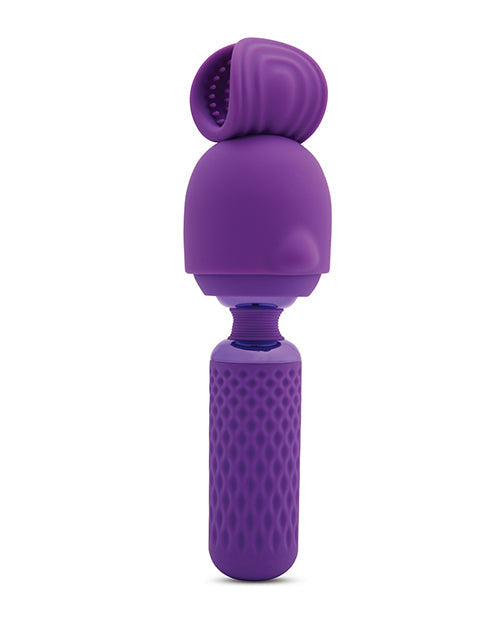 Nu Sensuelle Harlow Mini baguette vibrante avec accessoire masturbateur - Violet