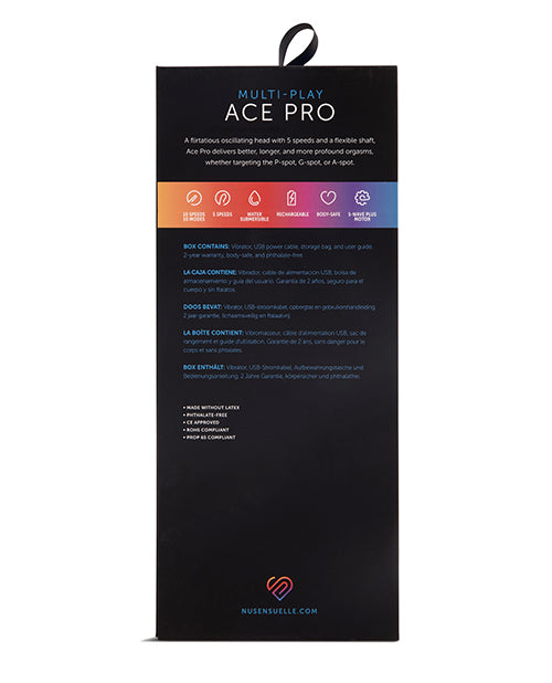 Nu Sensuelle Ace Pro Vibromasseur Prostate & Point G - Noir