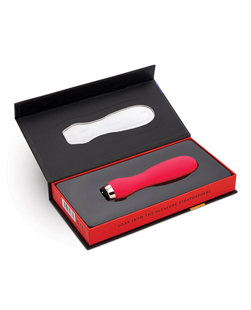 Vibromasseur Nu Sensuelle Skye Velvet Touch - Rose vif