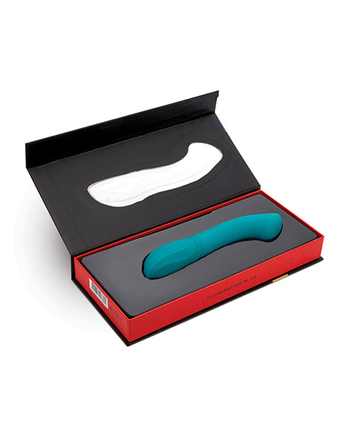 Vibrador Nu Sensuelle Luna de tacto de terciopelo - Verde esmeralda