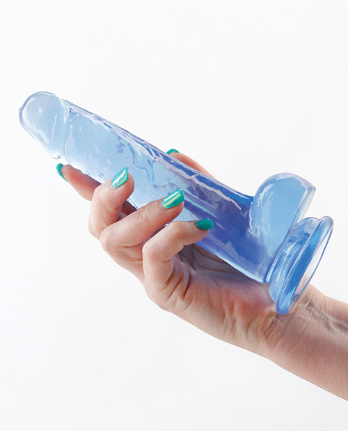 Fantasia Ballsy Dildo grande de 6.5" | Dildo con ventosa azul | Dildo realista flexible