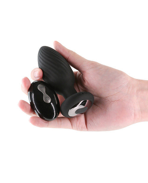 Vibromasseur plug anal rotatif et vibrant Renegade Alpine 2.0 avec télécommande - Noir
