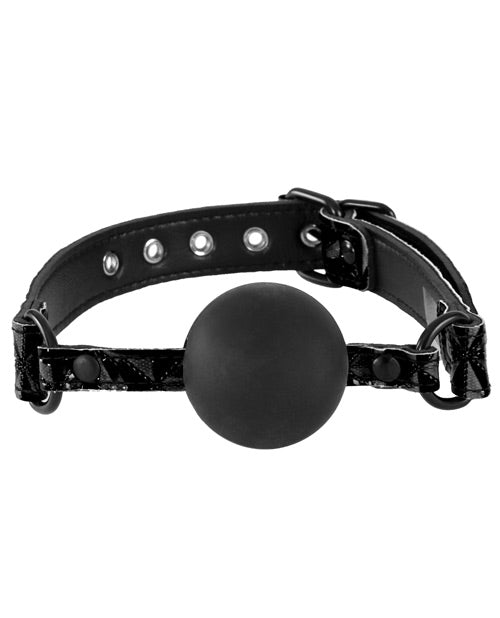 Bâillon en silicone souple pécheur – Noir