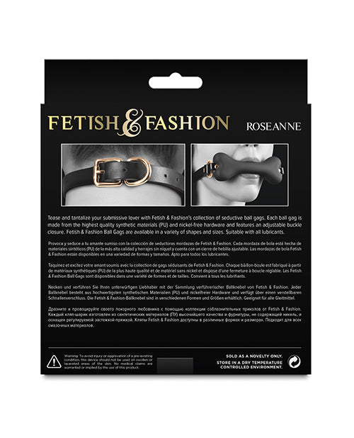 Mordaza de bola Fetish & Fashion Roseanne - Negra