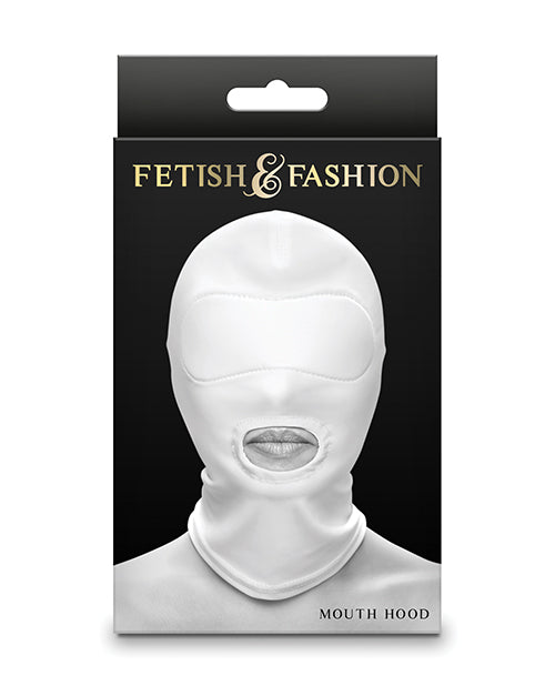 Capucha bucal fetiche y de moda - Blanca