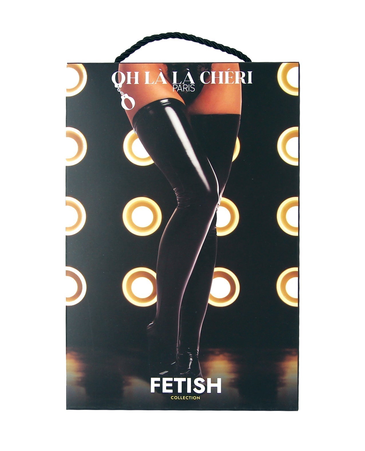 FETISH Vinyl Thigh Highs Black MD