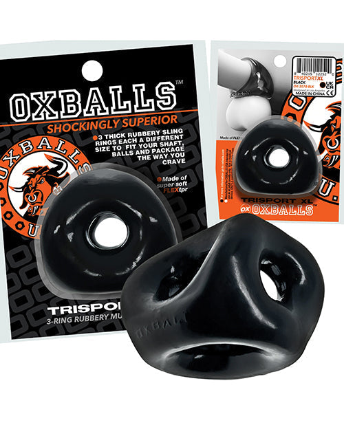 Arnés de 3 aros Oxballs Tri Sport XL - Negro