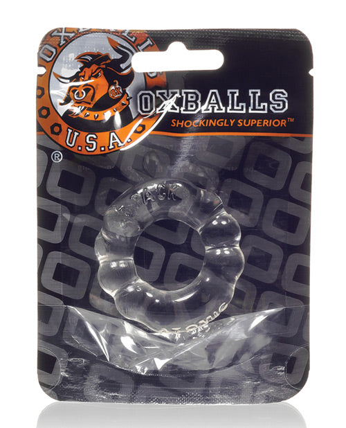 Oxballs Atomic Jock 6-Pack Anneau Pénien Profilé - Transparent