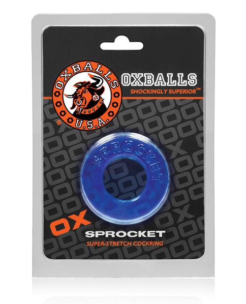 Oxballs Atomic Jock Sprocket Cockring - Bleu Glace