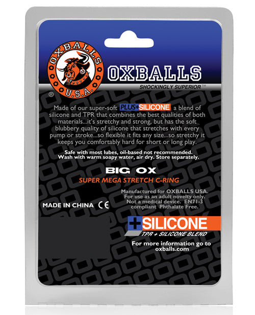 Anneau pénien Oxballs Big Ox - Black Ice